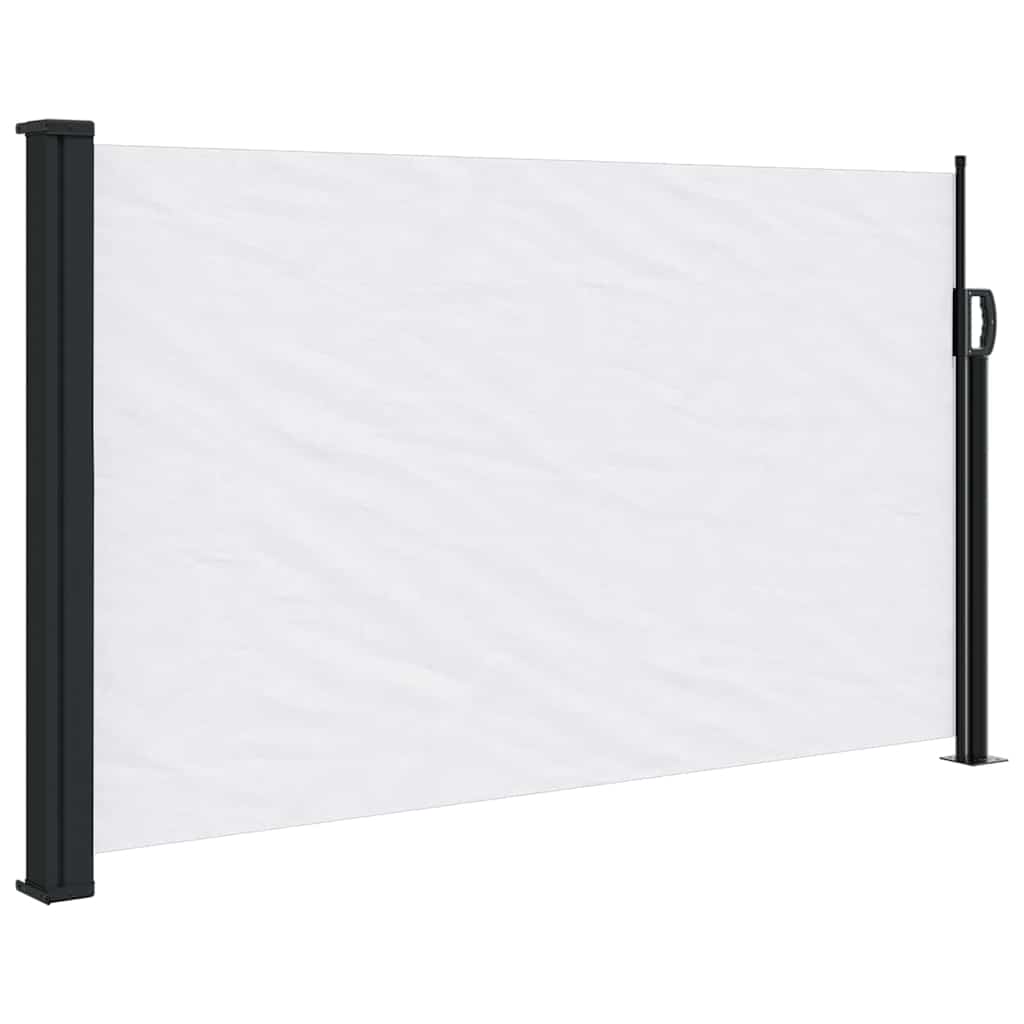 vidaXL Retractable Side Awning White 120x600 cm 2