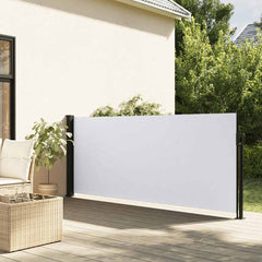 vidaXL Retractable Side Awning White 120x600 cm 1