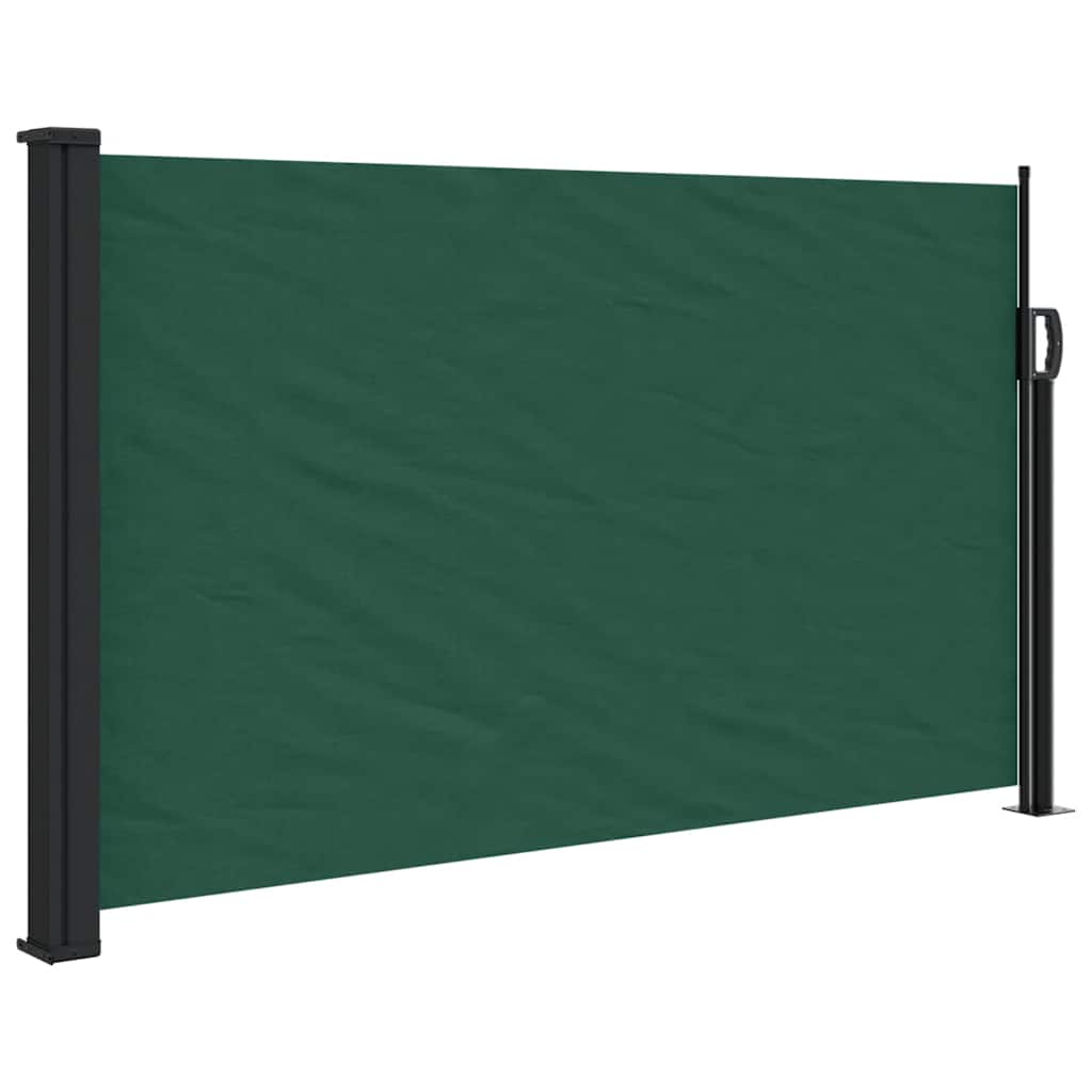 Retractable Side Awning 120x600 cm Drop 600 cm Width 120 cm Dark green