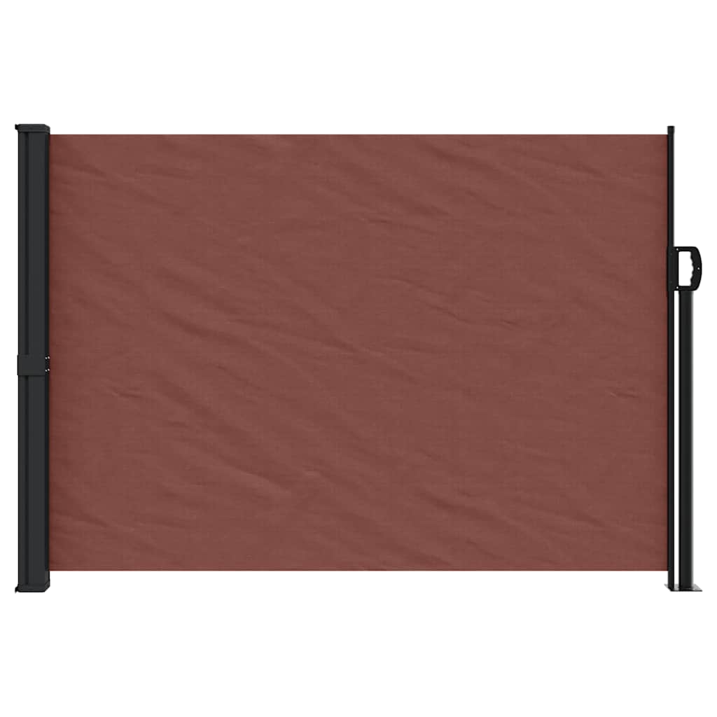 Retractable Side Awning 140x600 cm Drop 600 cm Width 140 cm Brown