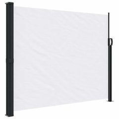 vidaXL Retractable Side Awning White 160x600 cm 2
