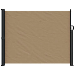 vidaXL Retractable Side Awning Taupe 160x600 cm 3