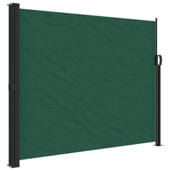 vidaXL Retractable Side Awning Dark Green 160x600 cm 2