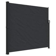 Retractable Side Awning 180x600 cm Drop 600 cm Width 180 cm Black