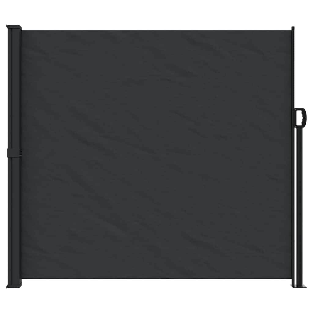 Retractable Side Awning 180x600 cm Drop 600 cm Width 180 cm Black