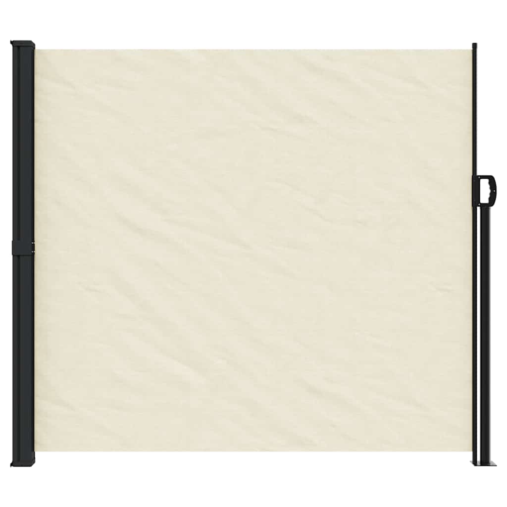Retractable Side Awning 180x600 cm Drop 600 cm Width 180 cm Cream