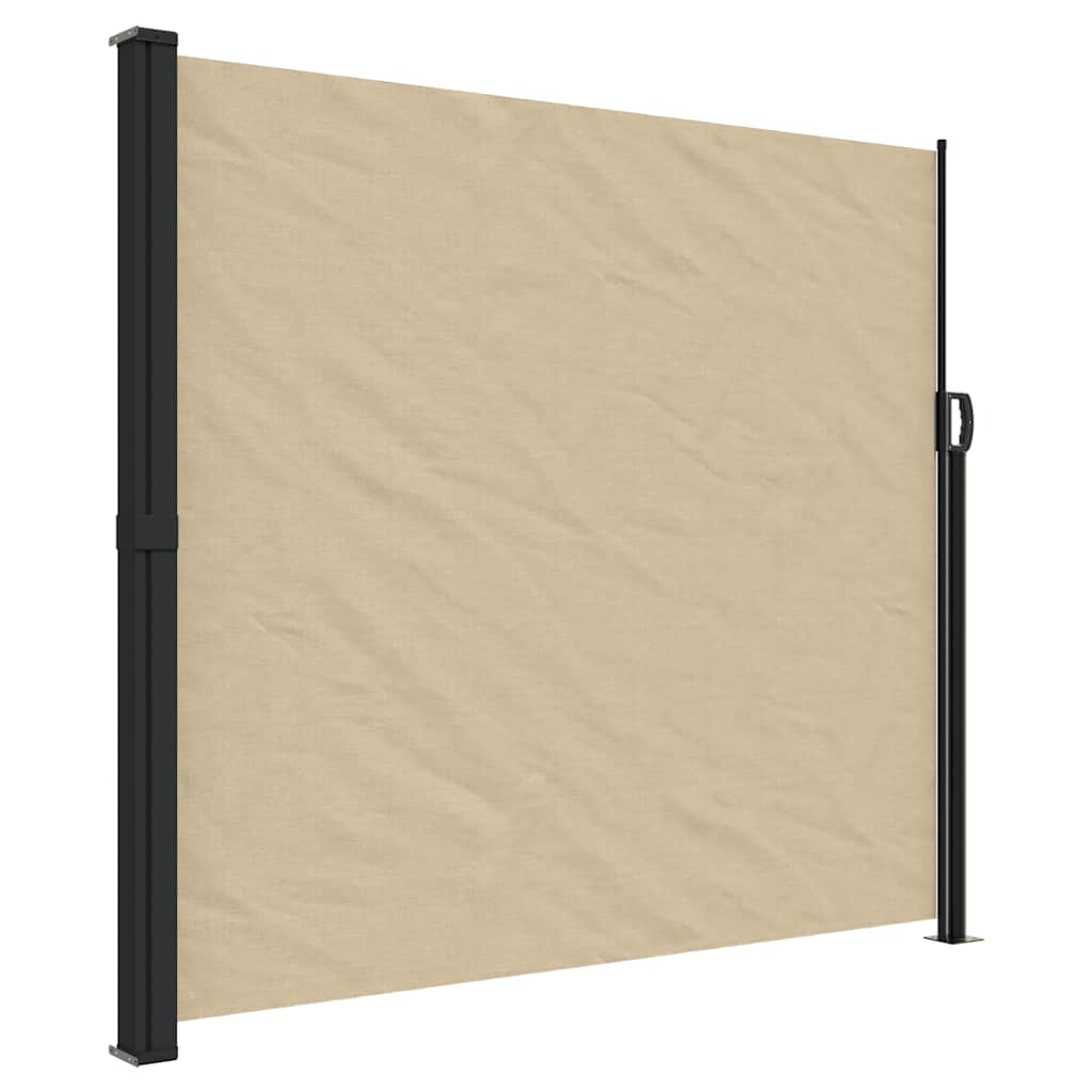 vidaXL Retractable Side Awning Beige 180x600 cm 2
