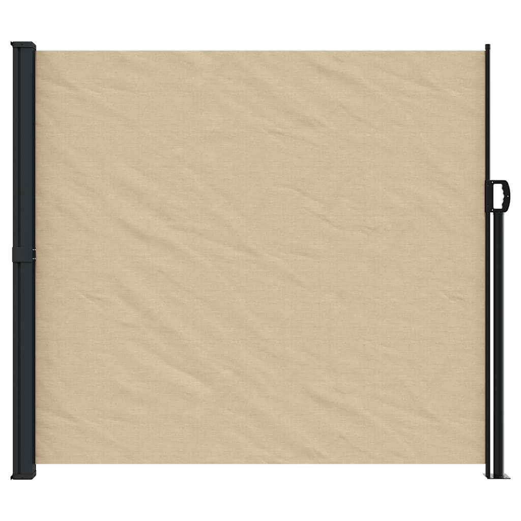 vidaXL Retractable Side Awning Beige 180x600 cm 3
