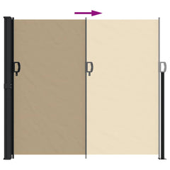 vidaXL Retractable Side Awning Beige 180x600 cm 5