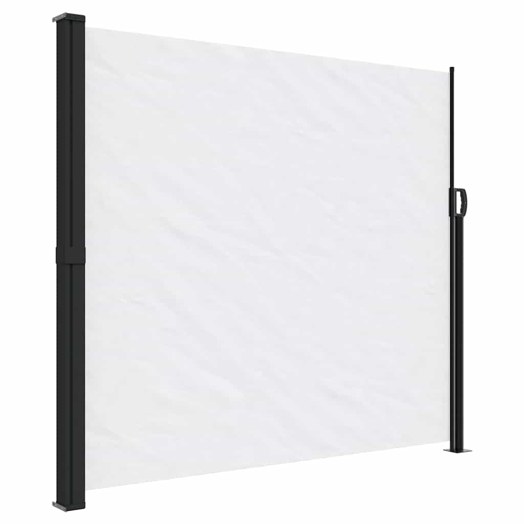 vidaXL Retractable Side Awning White 180x600 cm 2