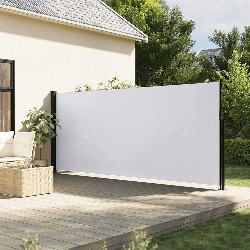 vidaXL Retractable Side Awning White 180x600 cm 1