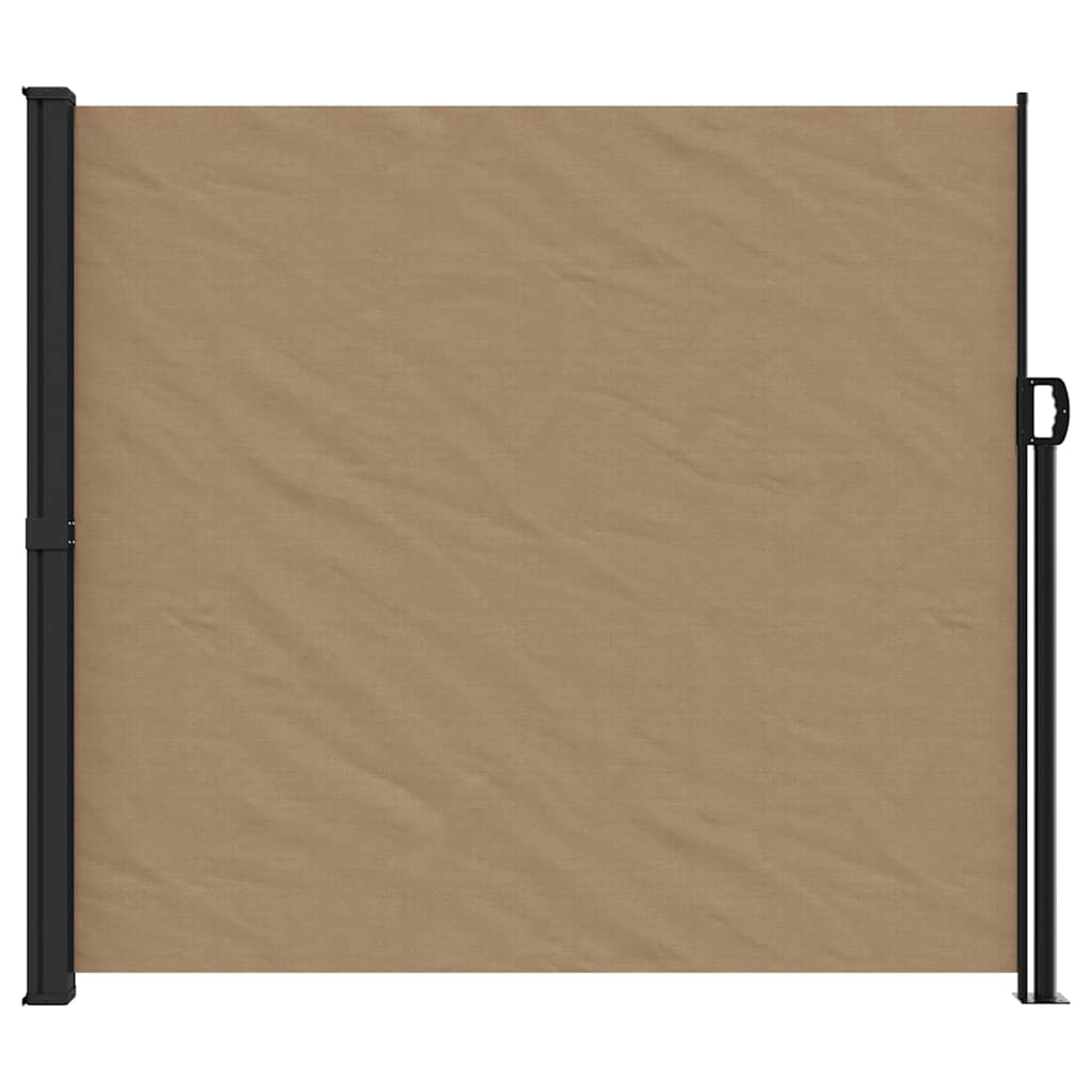 vidaXL Retractable Side Awning Taupe 180x600 cm 3