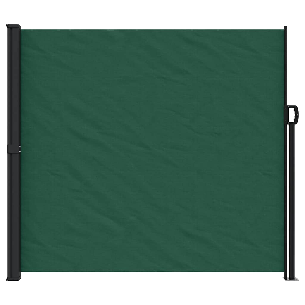 vidaXL Retractable Side Awning Dark Green 180x600 cm 3