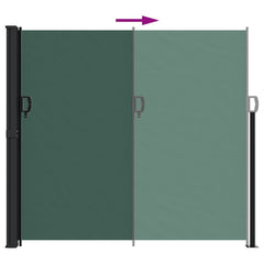 vidaXL Retractable Side Awning Dark Green 180x600 cm 5