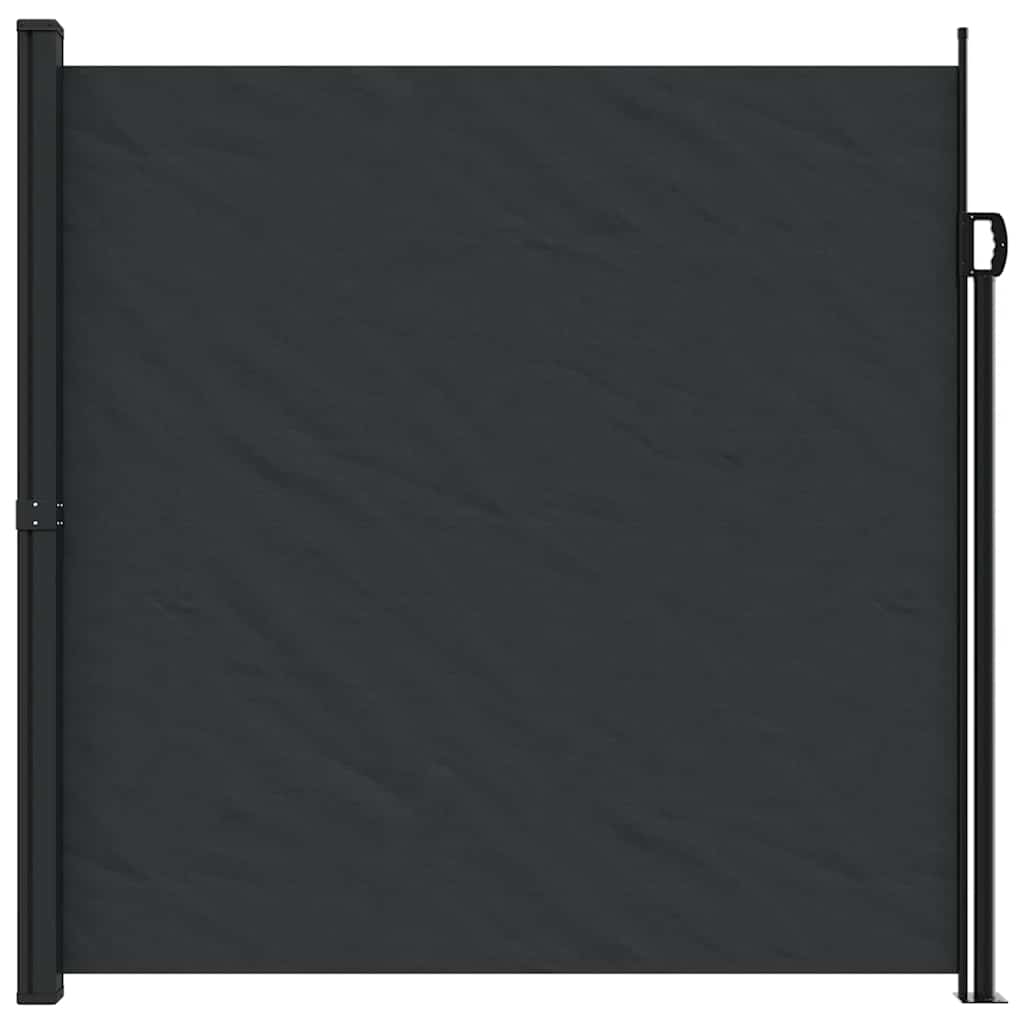 vidaXL Retractable Side Awning Black 200x600 cm 3