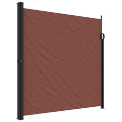 vidaXL Retractable Side Awning Brown 200x600 cm 2