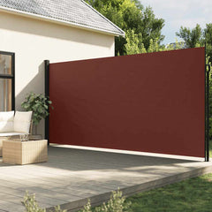 vidaXL Retractable Side Awning Brown 200x600 cm 1