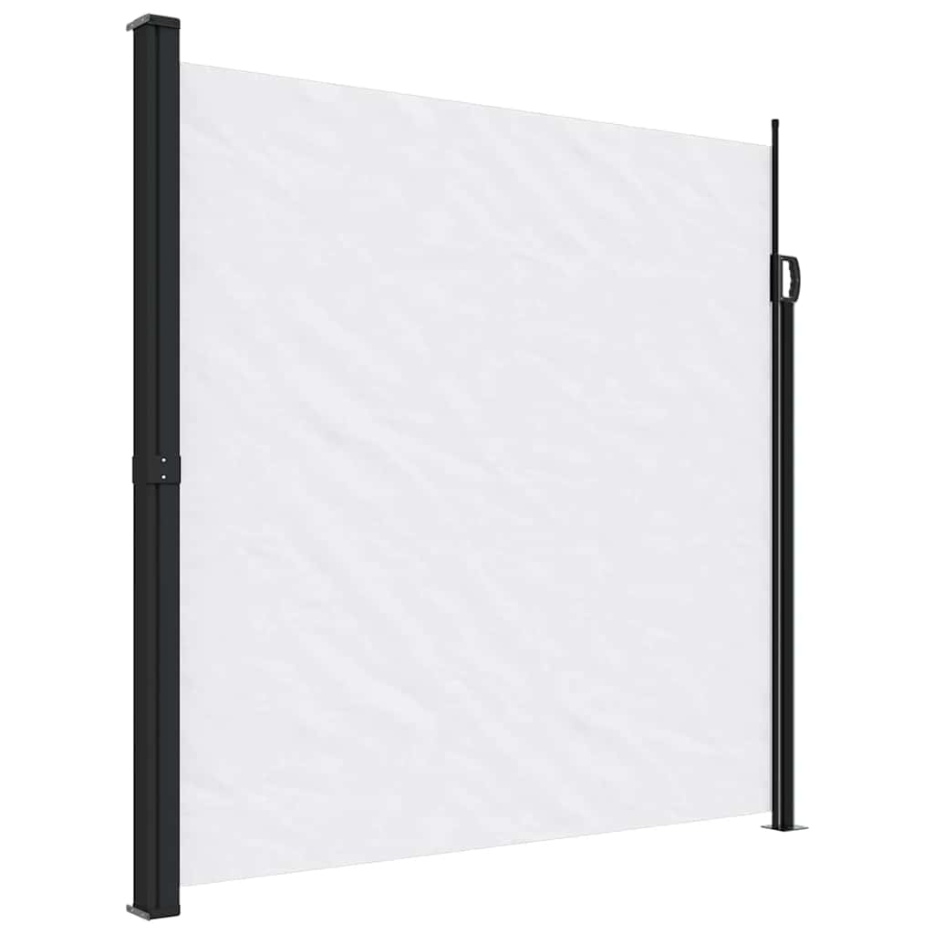 vidaXL Retractable Side Awning White 200x600 cm 2