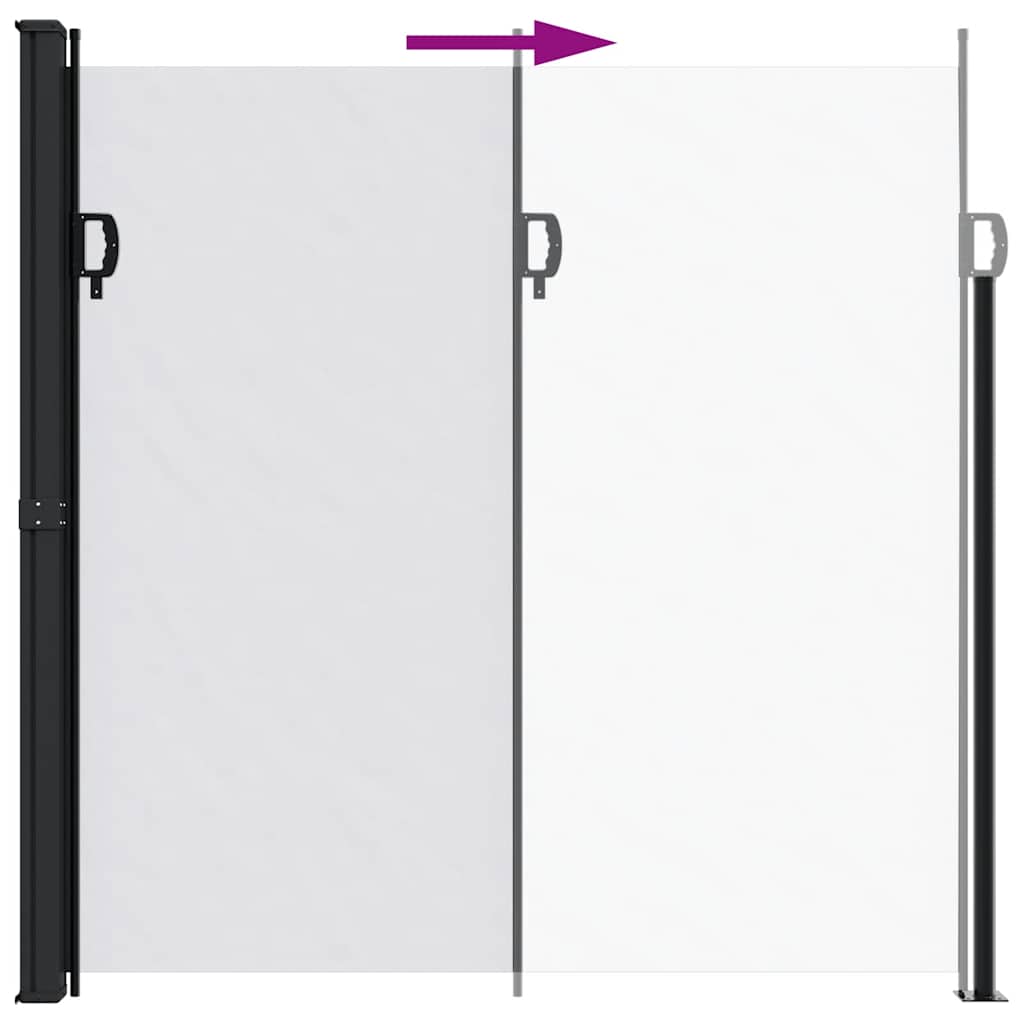 vidaXL Retractable Side Awning White 200x600 cm 5