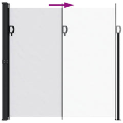 vidaXL Retractable Side Awning White 200x600 cm 5