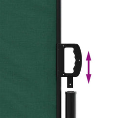 vidaXL Retractable Side Awning Dark Green 200x600 cm 6