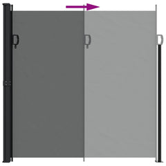 vidaXL Retractable Side Awning Anthracite 200x600 cm 6