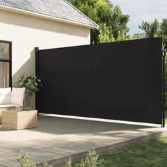vidaXL Retractable Side Awning Black 220x600 cm 1