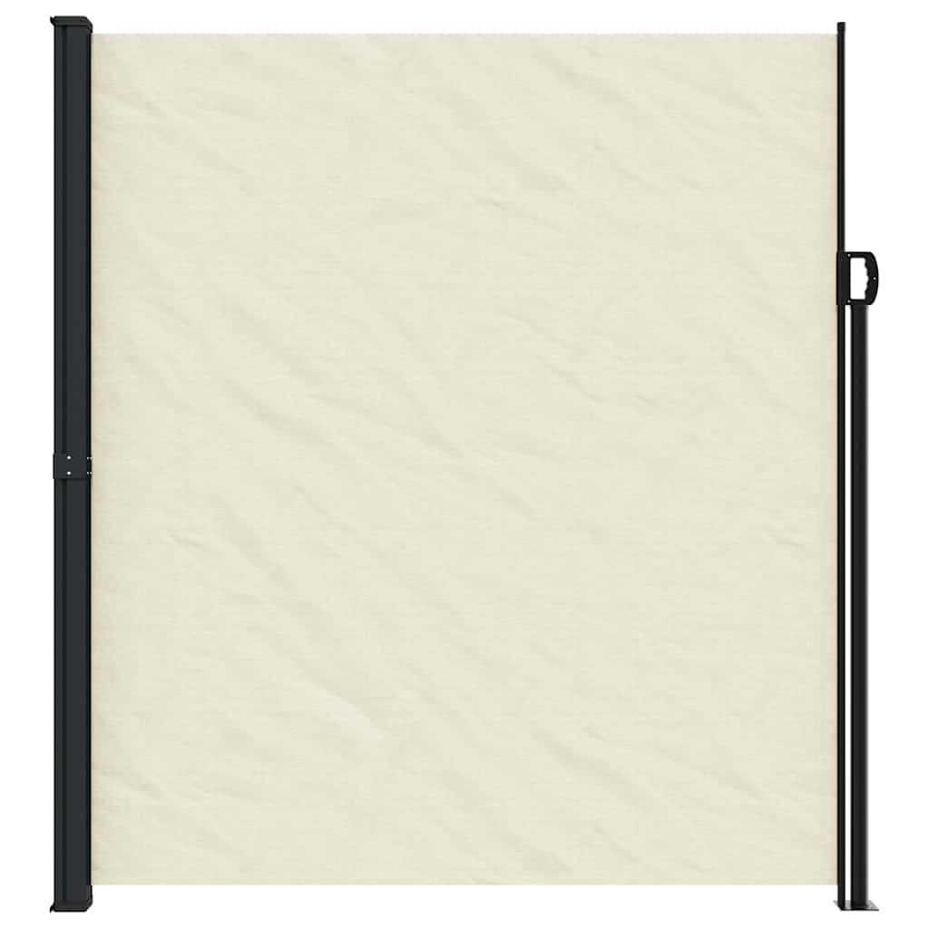vidaXL Retractable Side Awning Cream 220x600 cm 3