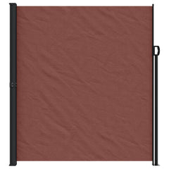 vidaXL Retractable Side Awning Brown 220x600 cm 3