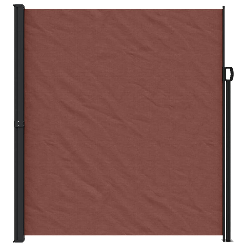 Retractable Side Awning Brown 220x600 cm