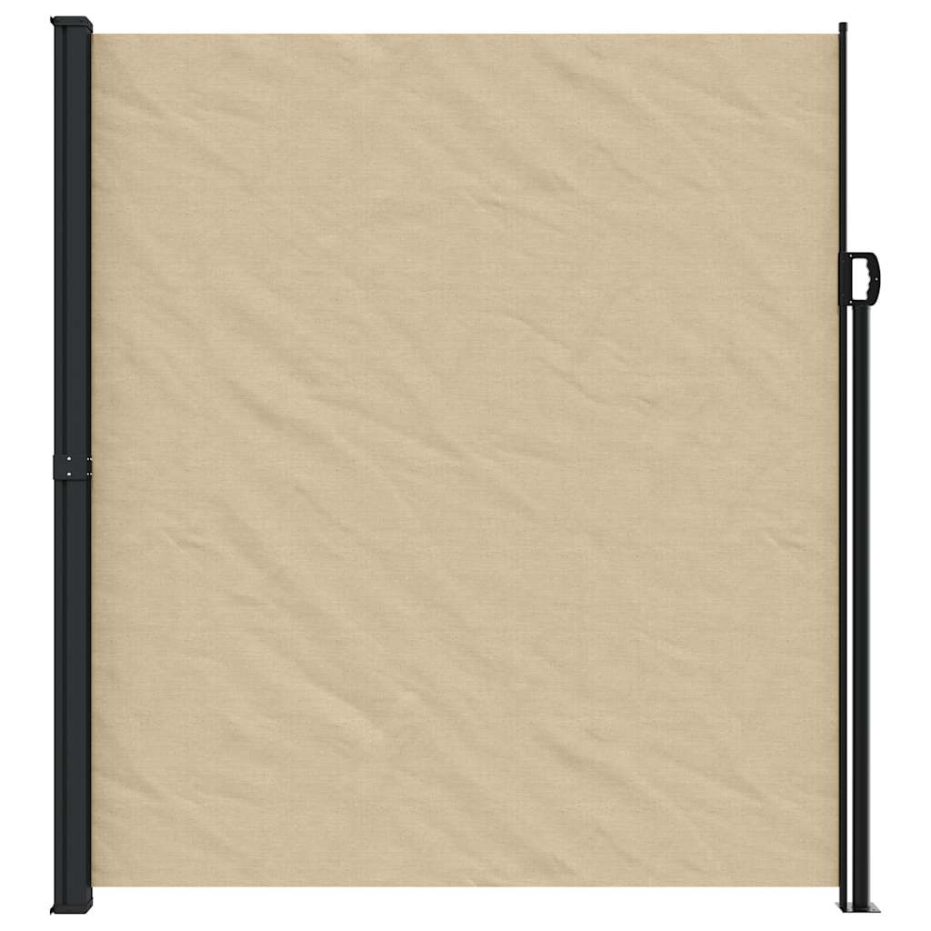 vidaXL Retractable Side Awning Beige 220x600 cm 3