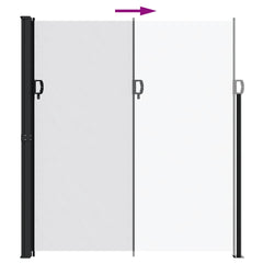 vidaXL Retractable Side Awning White 220x600 cm 5