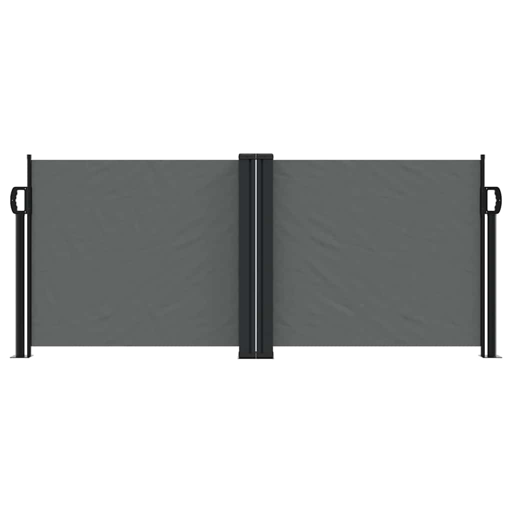 vidaXL Retractable Side Awning Anthracite 100x600 cm 3