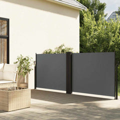 vidaXL Retractable Side Awning Anthracite 100x600 cm 1