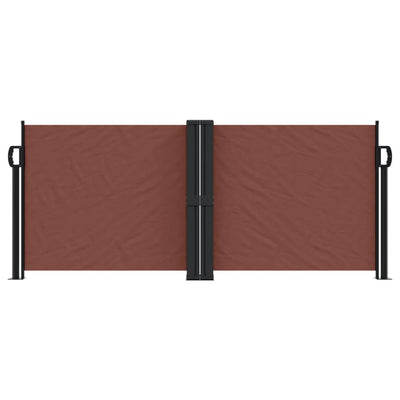 Retractable Side Awning Brown 100x600 cm