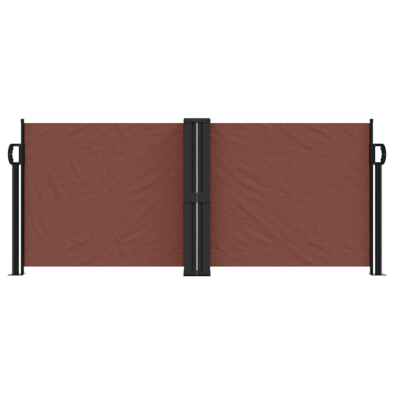 Retractable Side Awning Brown 100x600 cm