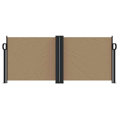 vidaXL Retractable Side Awning Taupe 100x600 cm 3