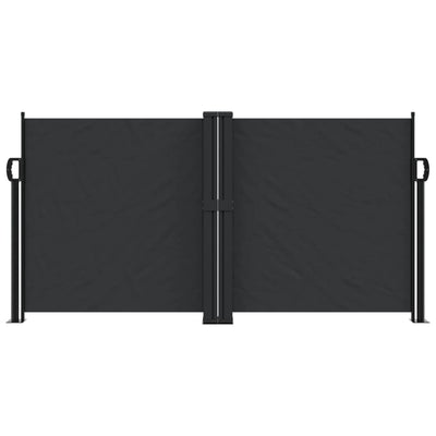 Retractable Side Awning Black 120x600 cm