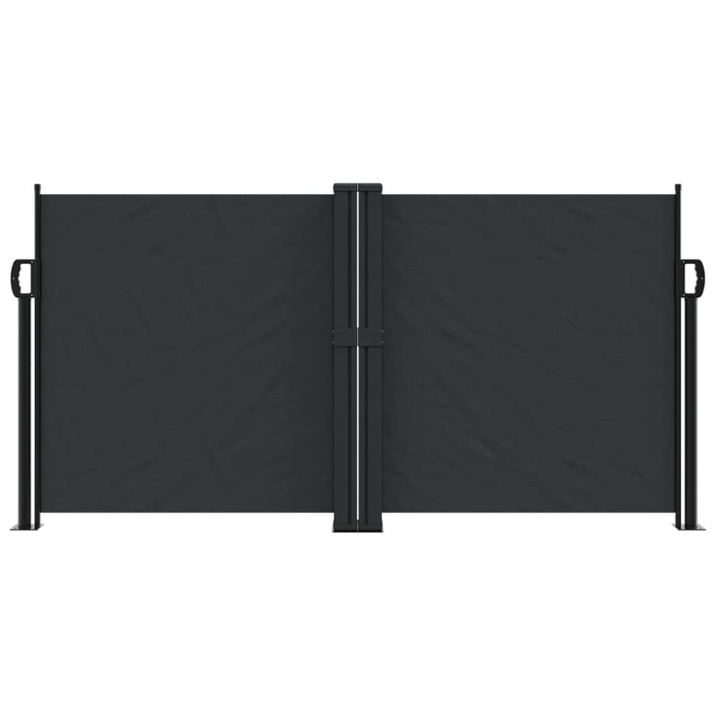 Retractable Side Awning Black 120x600 cm