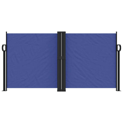 Retractable Side Awning Blue 120x600 cm