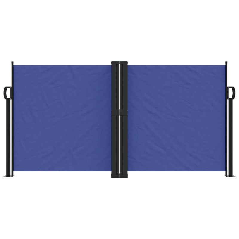 Retractable Side Awning Blue 120x600 cm