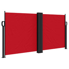 vidaXL Retractable Side Awning Red 120x600 cm 2