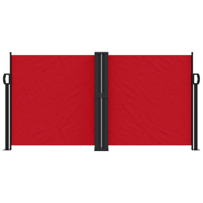 Retractable Side Awning Red 120x600 cm