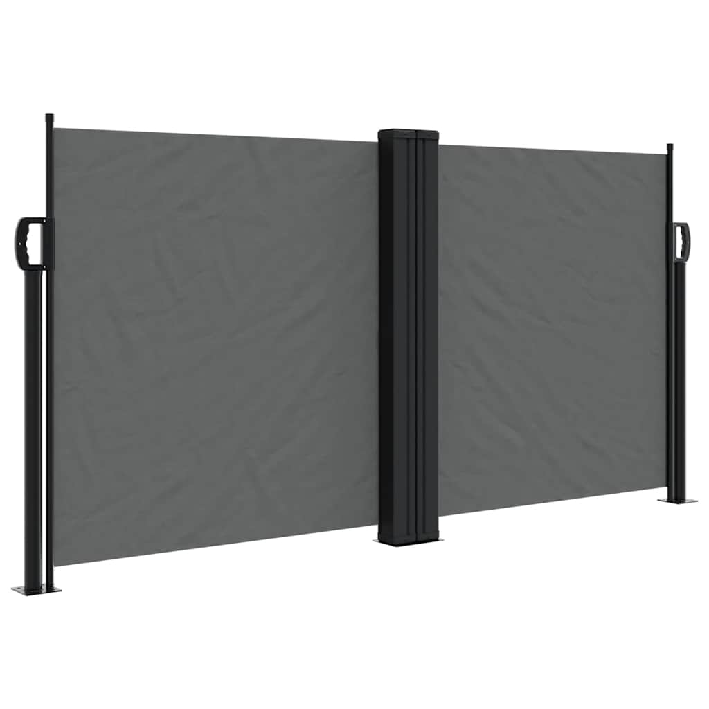 vidaXL Retractable Side Awning Anthracite 120x600 cm 2