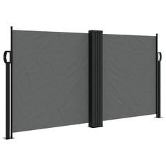 vidaXL Retractable Side Awning Anthracite 120x600 cm 2
