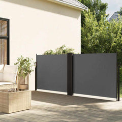 vidaXL Retractable Side Awning Anthracite 120x600 cm 1