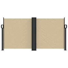vidaXL Retractable Side Awning Beige 120x600 cm 3