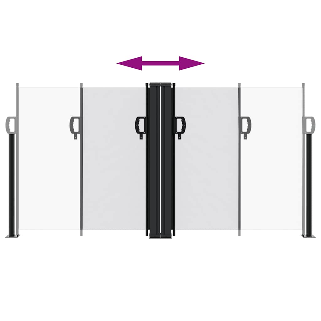 vidaXL Retractable Side Awning White 120x600 cm 5