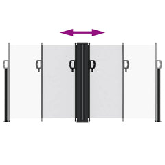 vidaXL Retractable Side Awning White 120x600 cm 5