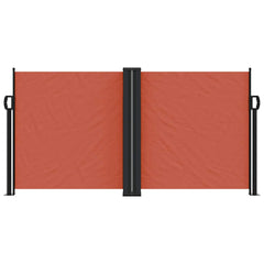 vidaXL Retractable Side Awning Terracotta 120x600 cm 3